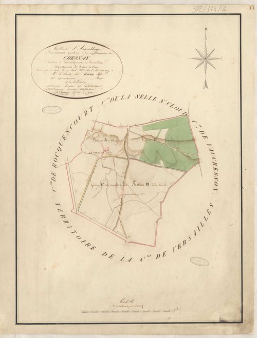 Le Chesnay - Plans de la Préfecture de Seine-et-Oise