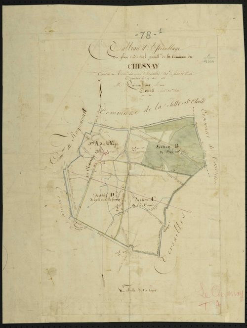 Le Chesnay - Plans de l’Administration du cadastre