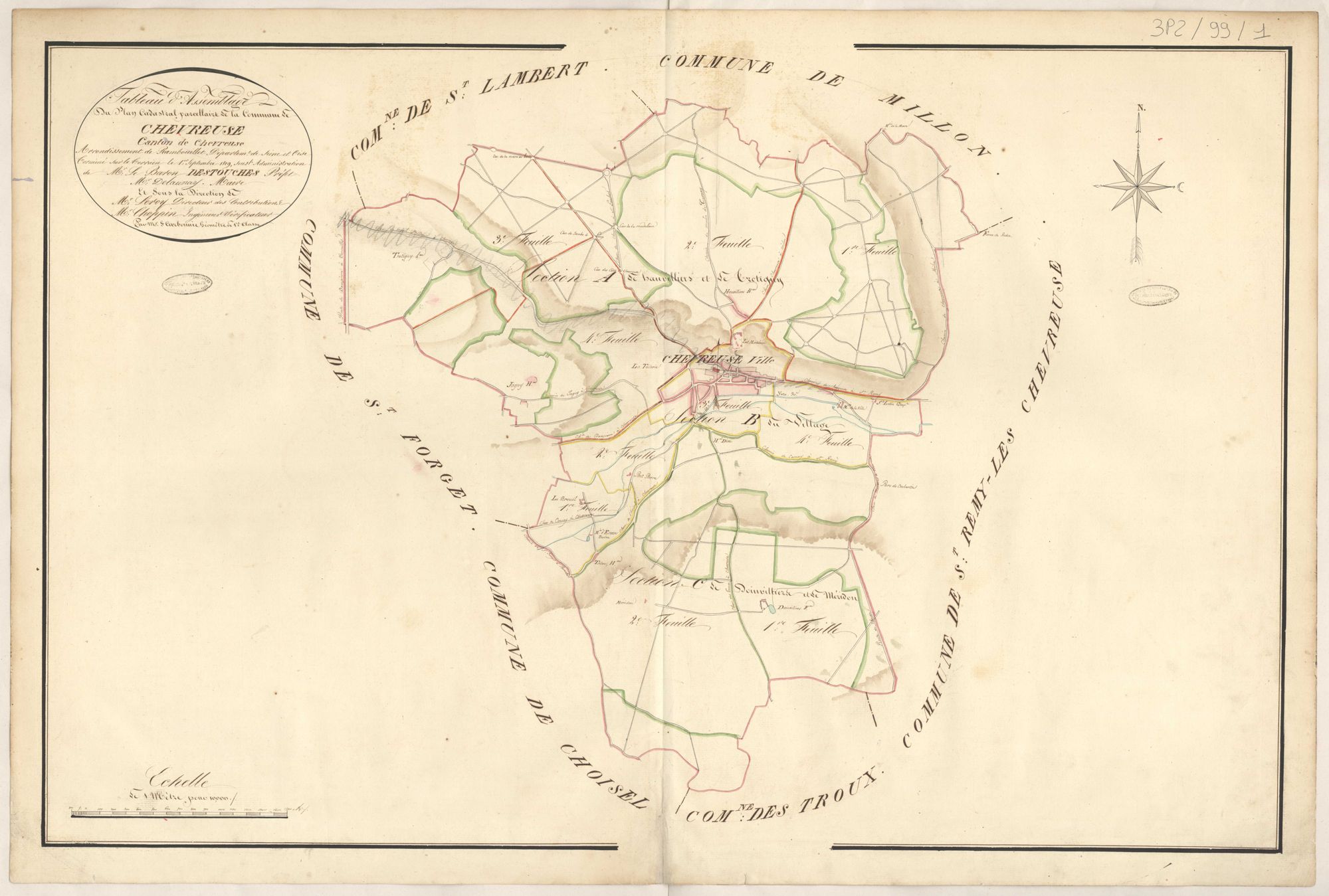 Chevreuse - Plans de la Préfecture de Seine-et-Oise