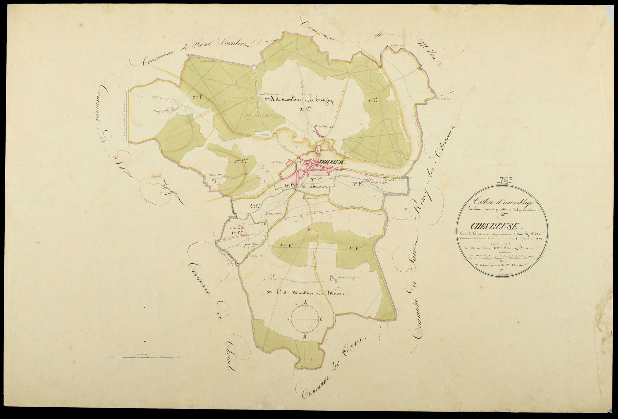 Chevreuse - Plans de l’Administration du cadastre
