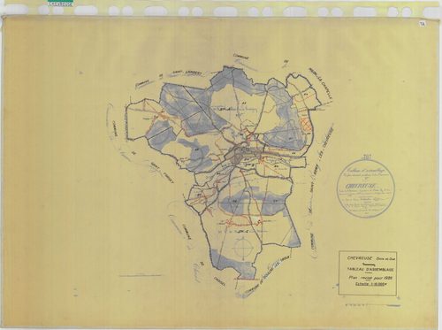Chevreuse - Plans du cadastre rénové