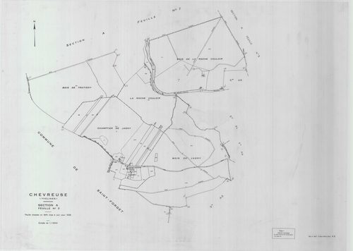 Chevreuse - Plans du cadastre remembré