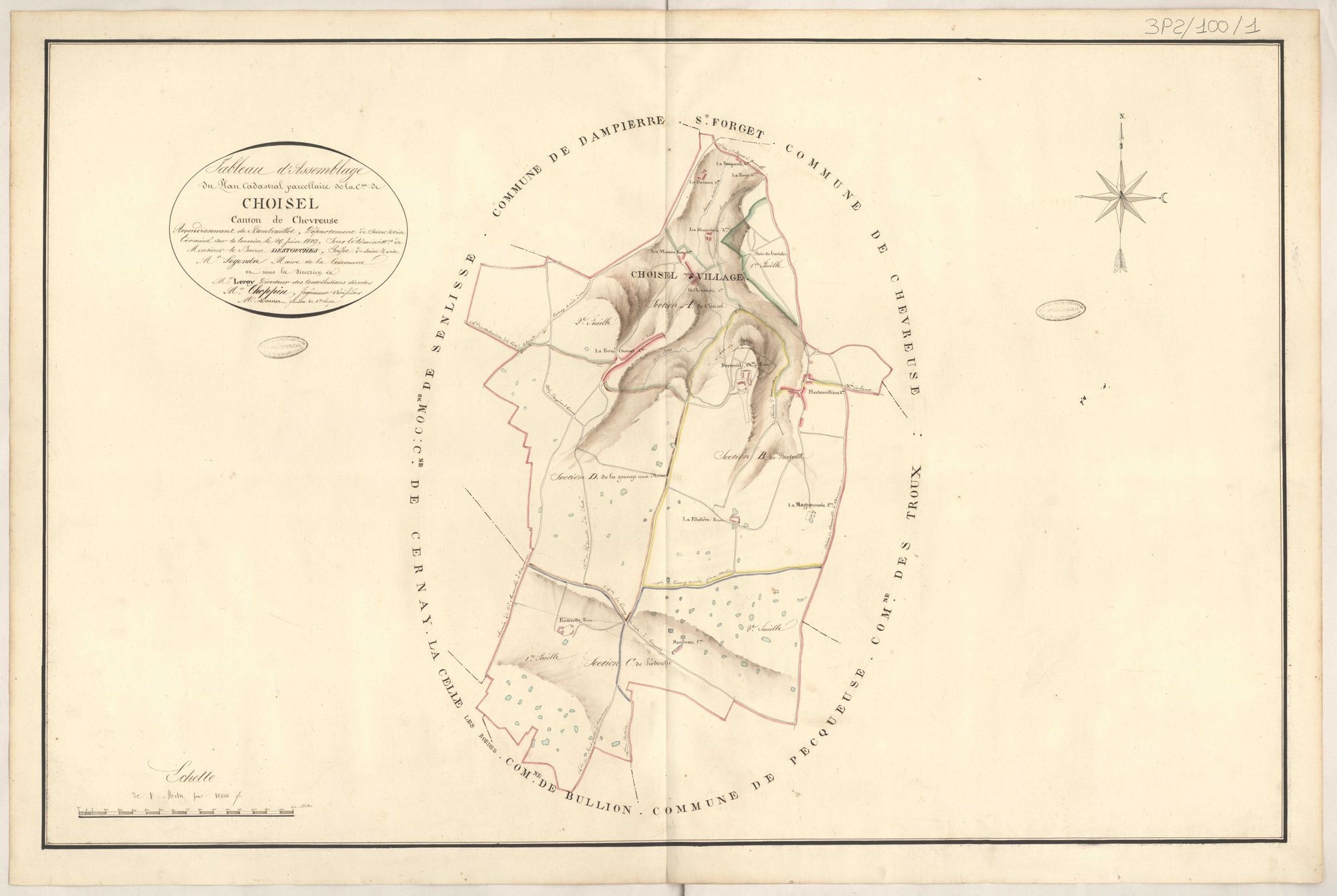 Choisel - Plans de la Préfecture de Seine-et-Oise
