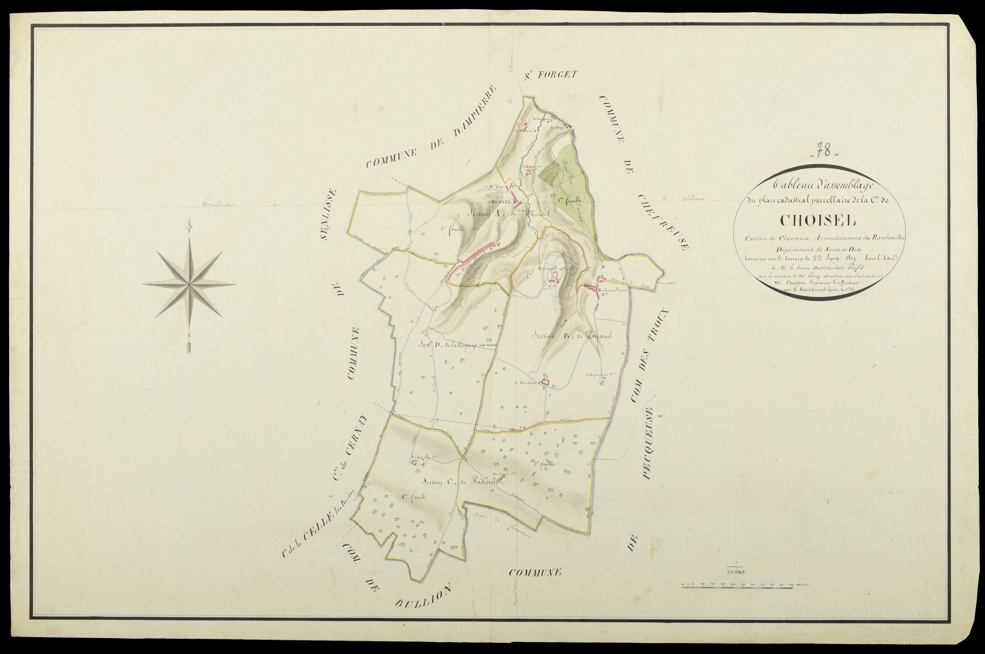 Choisel - Plans de l’Administration du cadastre