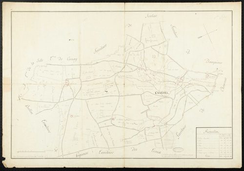 Choisel - Plan d'intendance de la paroisse de Choisel