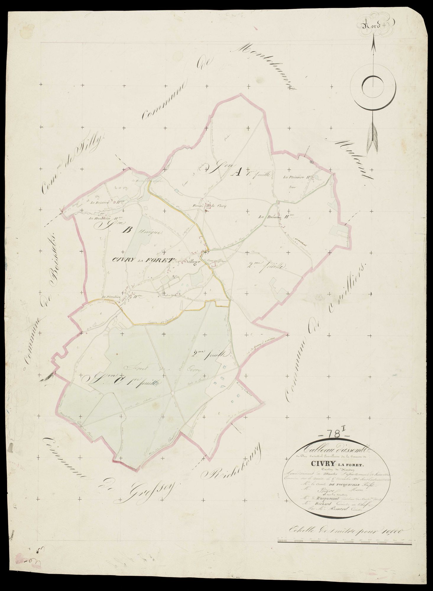 Civry-la-Forêt - Plans de l’Administration du cadastre
