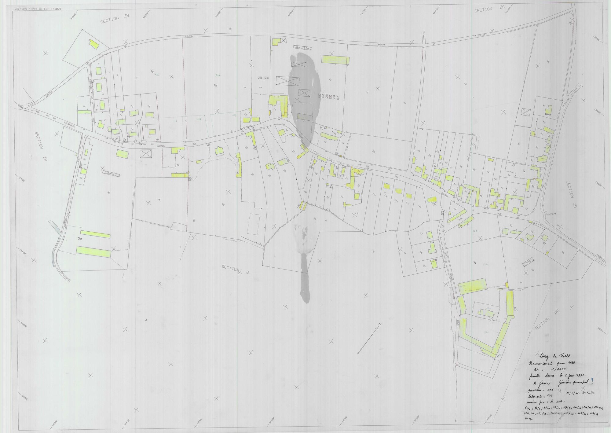Civry-la-Forêt - Plans du cadastre révisé