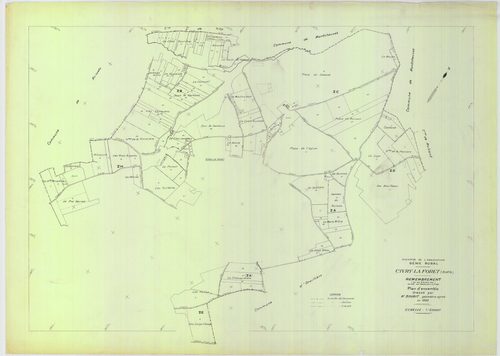Civry-la-Forêt - Plans du cadastre remembré