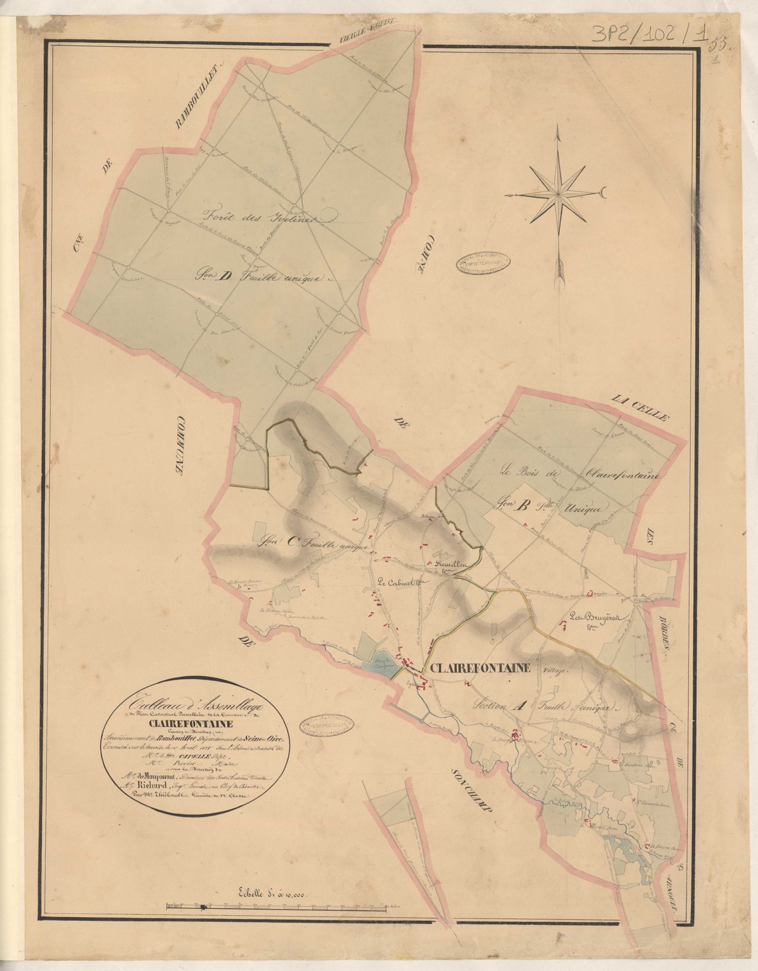 Clairefontaine-en-Yvelines - Plans de la Préfecture de Seine-et-Oise