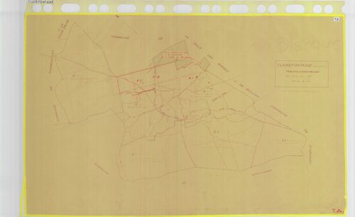 Clairefontaine-en-Yvelines - Plans du cadastre rénové