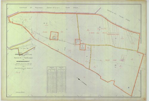 Coignières - Plans du cadastre remembré