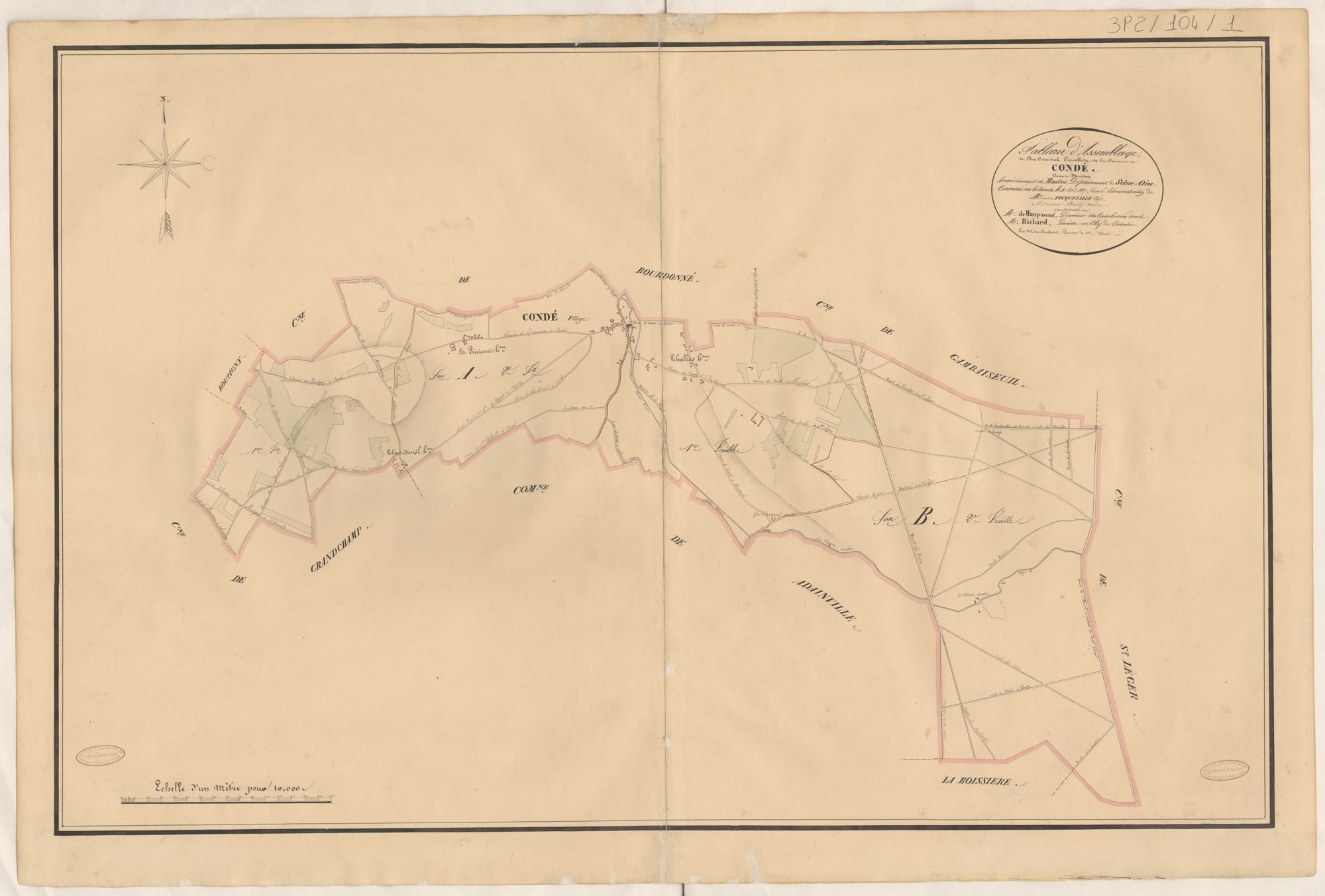 Condé-sur-Vesgre - Plans de la Préfecture de Seine-et-Oise