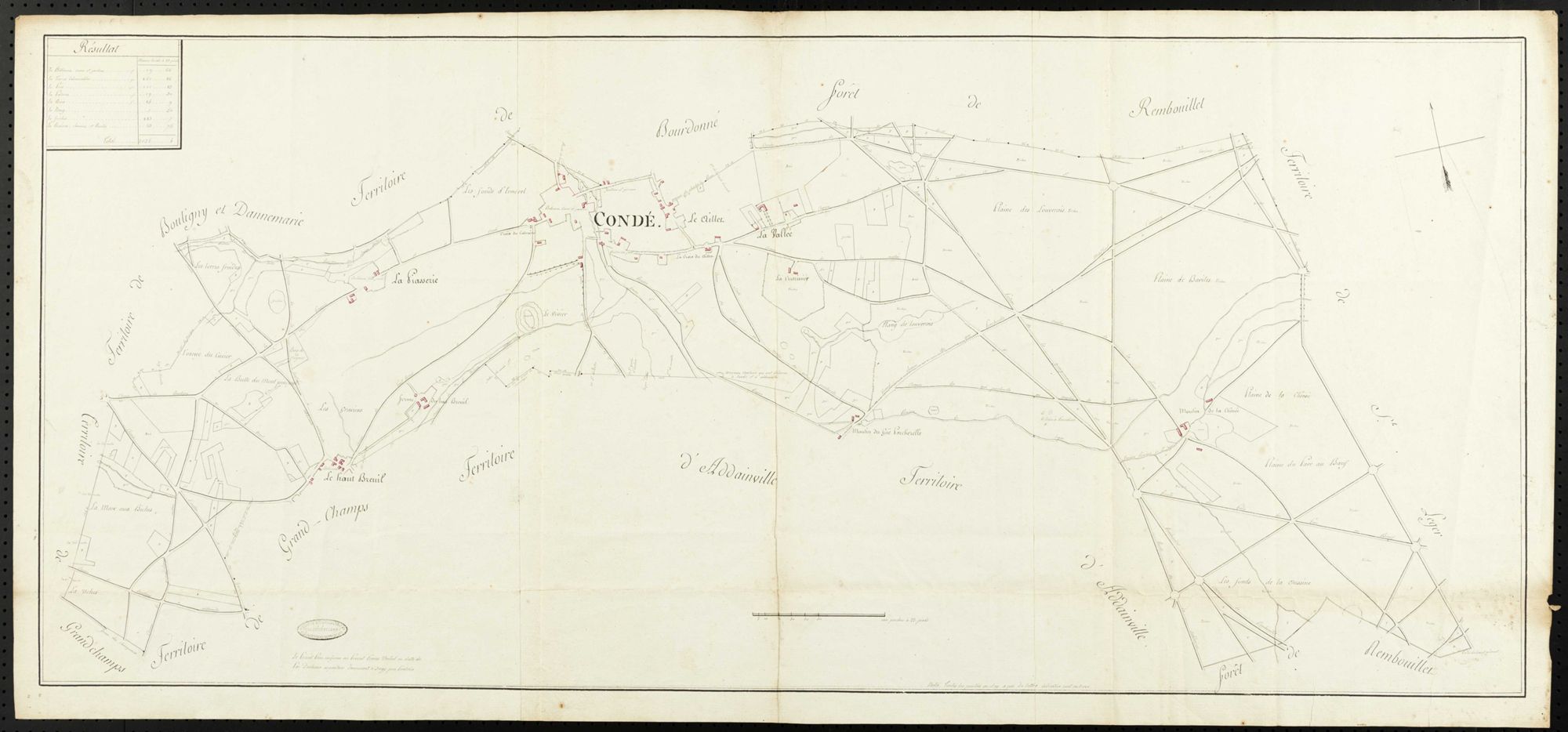 Condé-sur-Vesgre - Plan d'intendance de la paroisse de Condé-sur-Vesgre