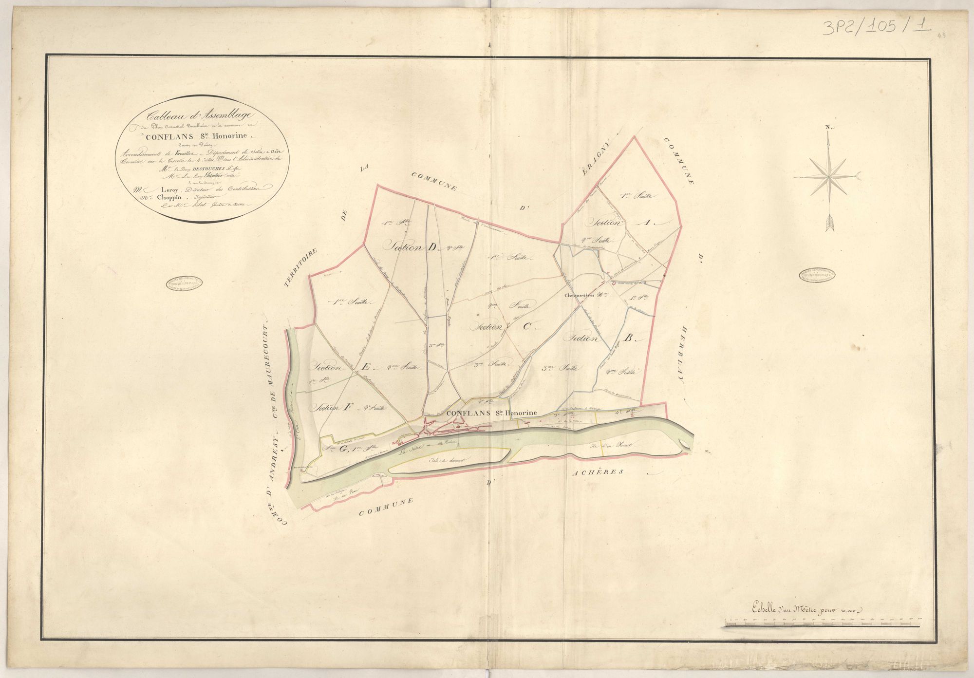Conflans-Sainte-Honorine - Plans de la Préfecture de Seine-et-Oise