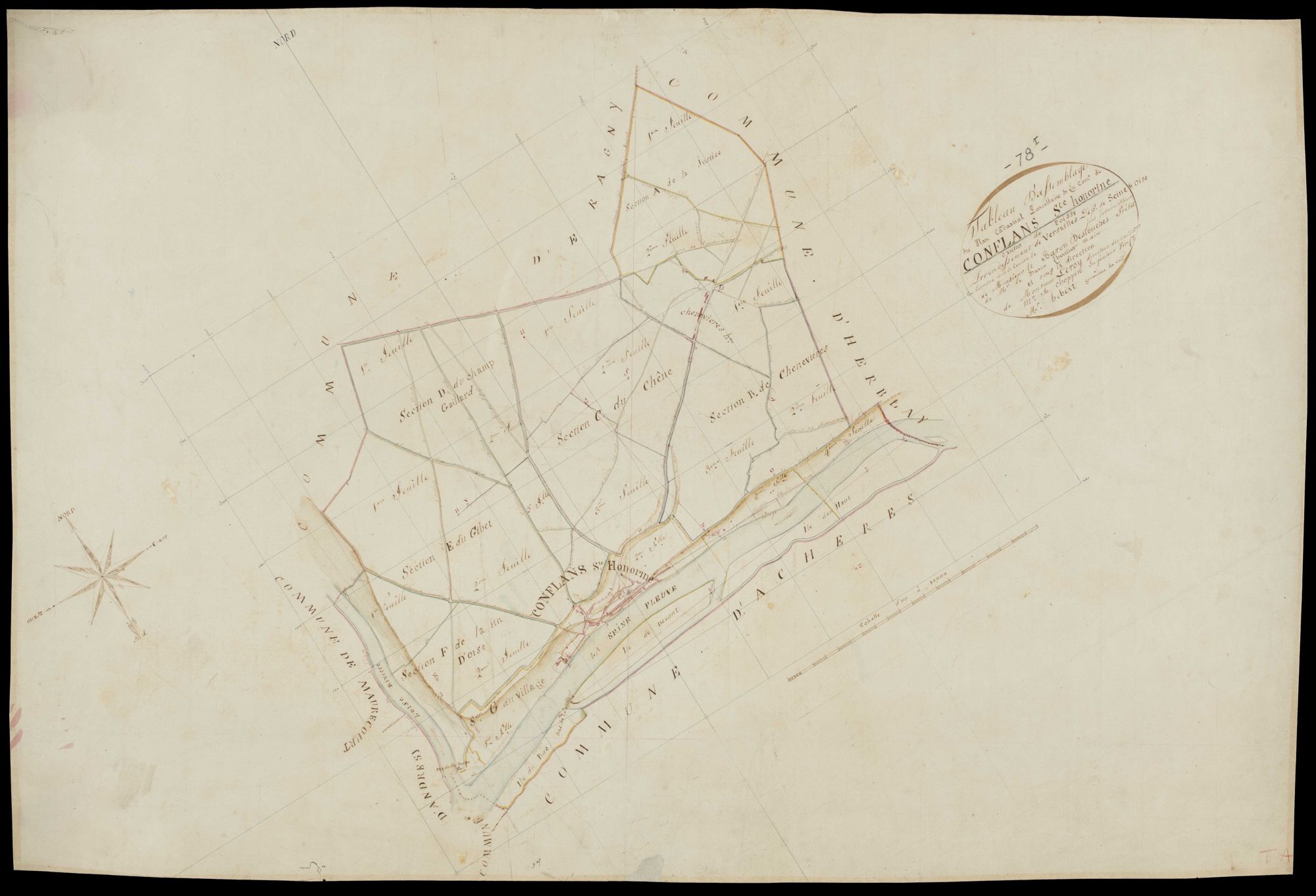 Conflans-Sainte-Honorine - Plans de l’Administration du cadastre