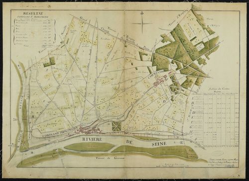 Conflans-Sainte-Honorine - Plan d'intendance de la paroisse de Conflans-Sainte-Honorine