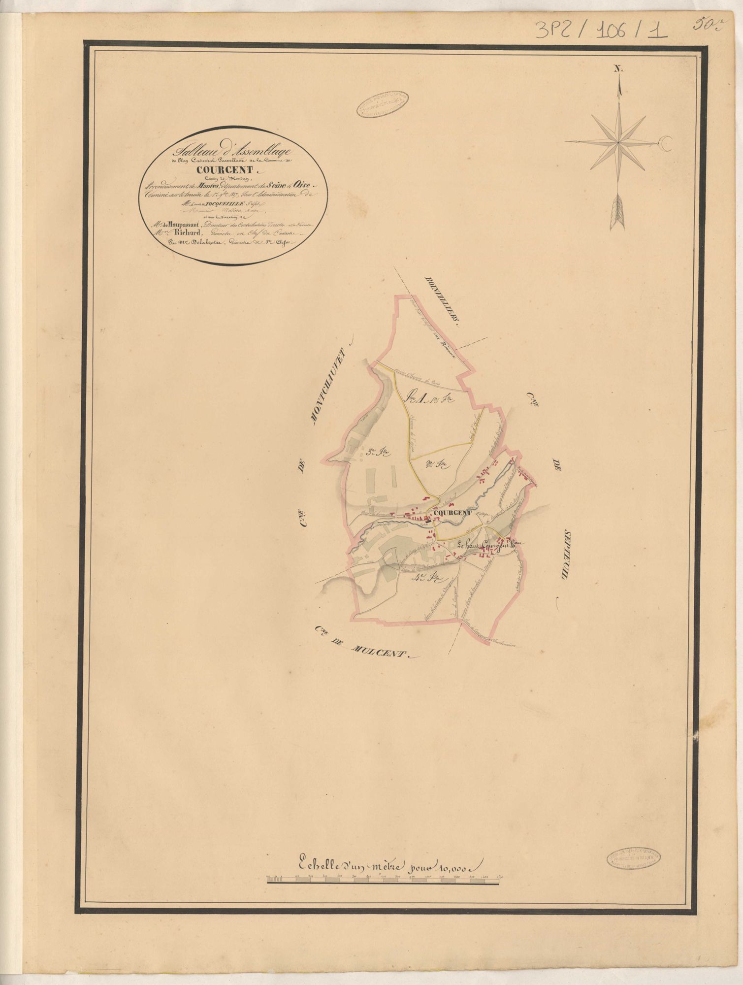 Courgent - Plans de la Préfecture de Seine-et-Oise