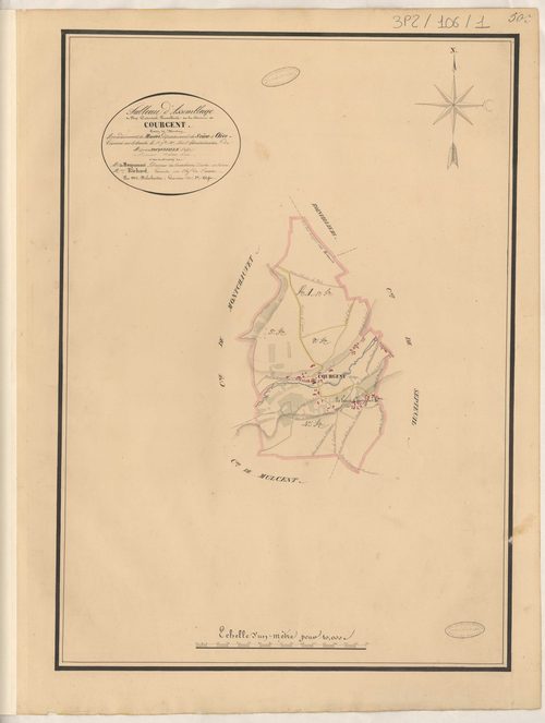 Courgent - Plans de la Préfecture de Seine-et-Oise