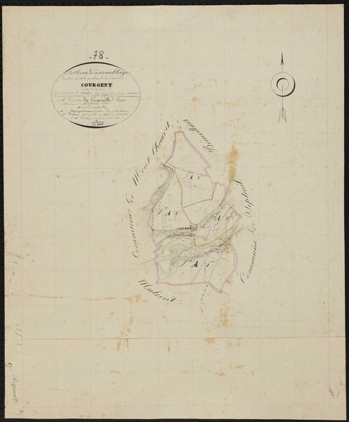 Courgent - Plans de l’Administration du cadastre