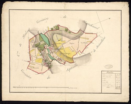 Courgent - Plan d'intendance de la paroisse de Courgent