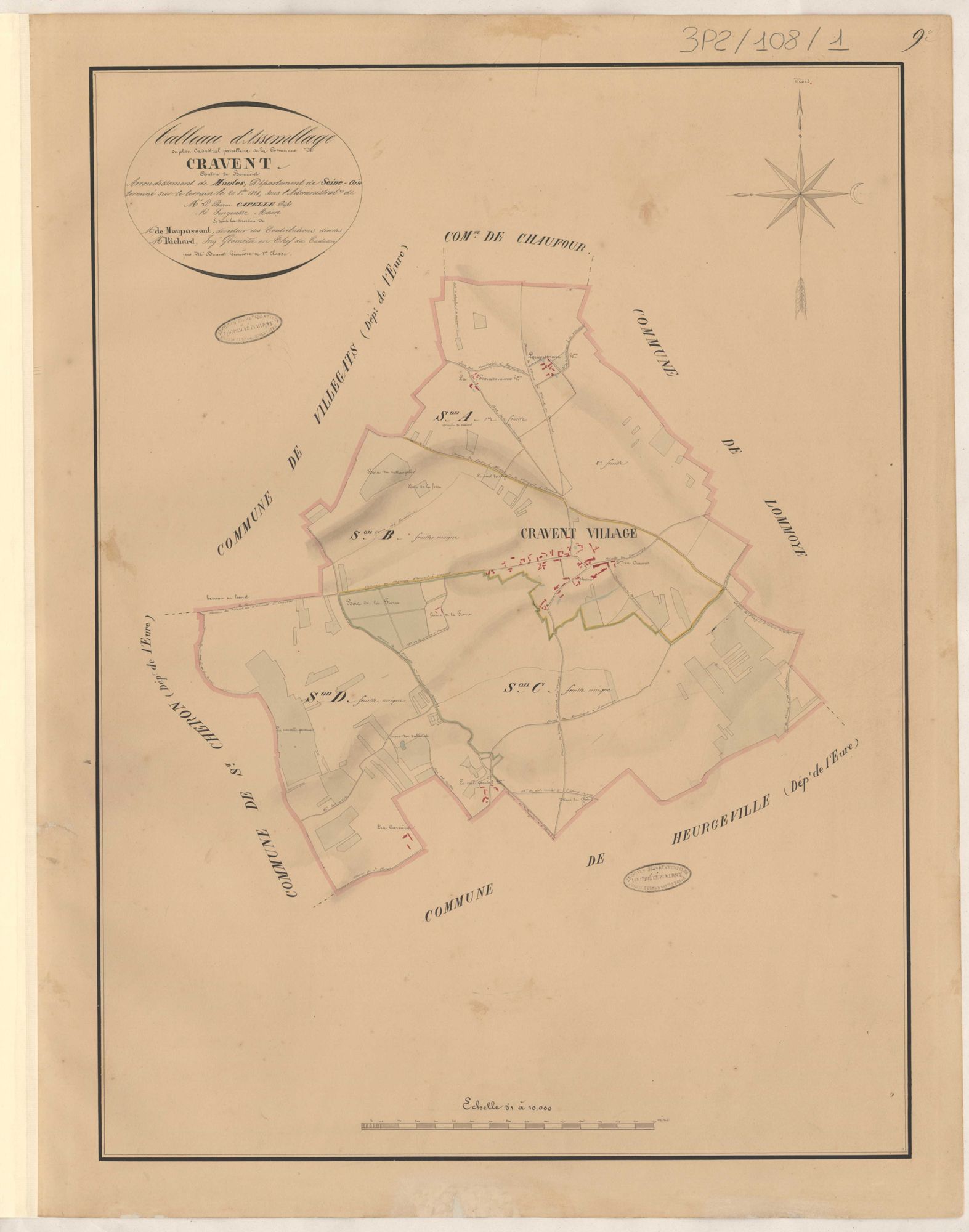Cravent - Plans de la Préfecture de Seine-et-Oise
