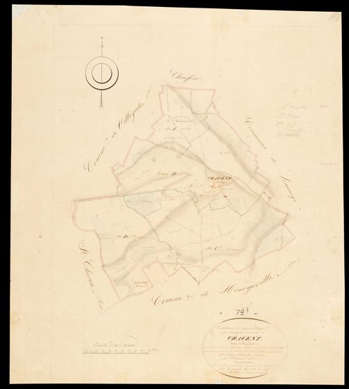 Cravent - Plans de l’Administration du cadastre
