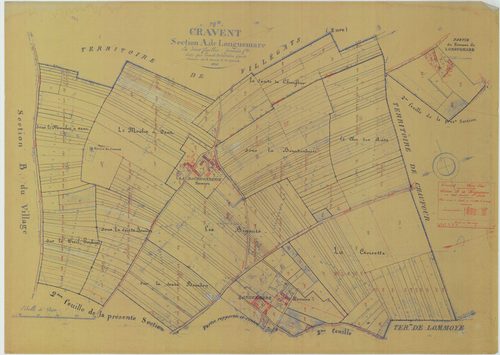 Cravent - Plans du cadastre rénové