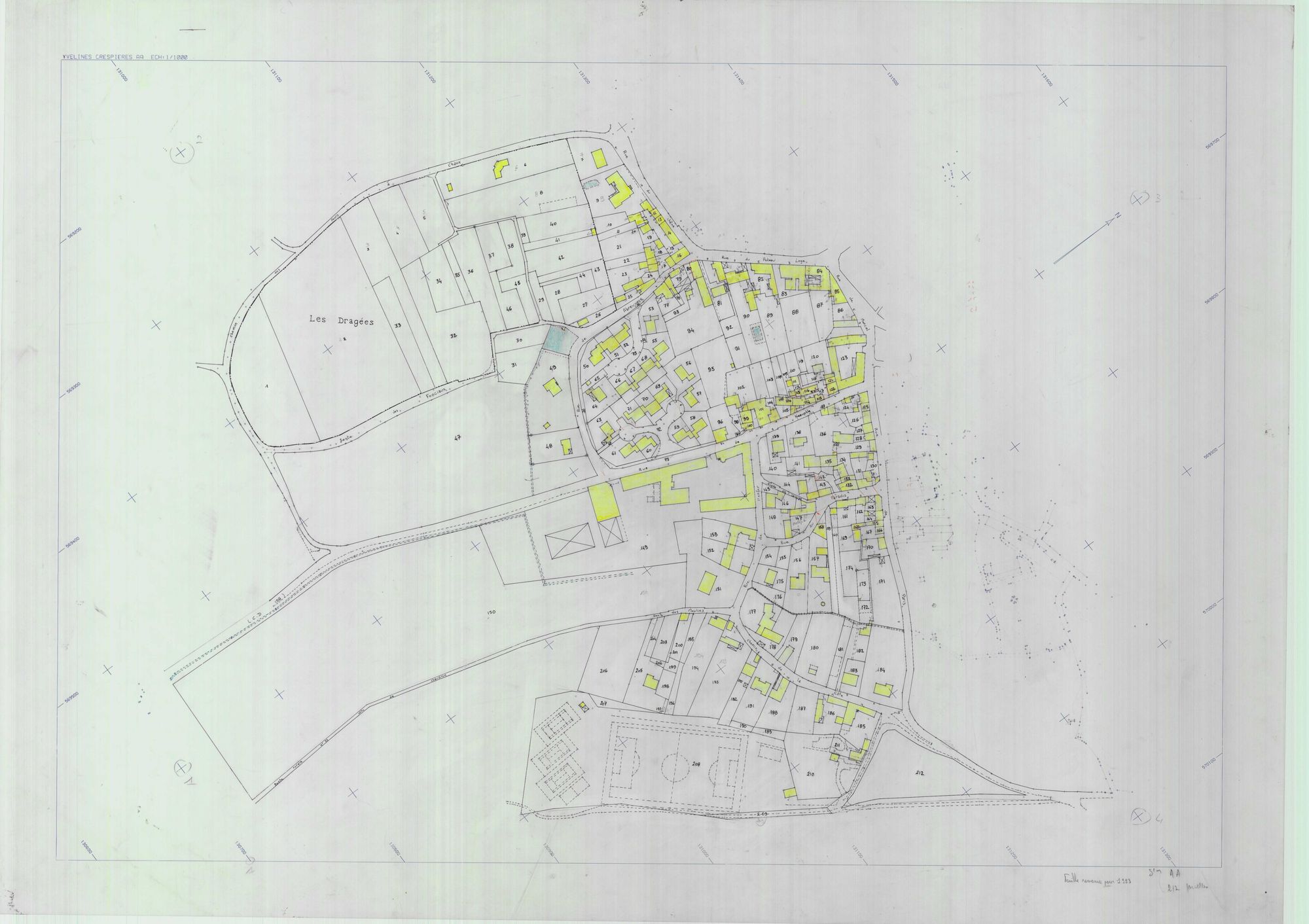 Crespières - Plans du cadastre révisé