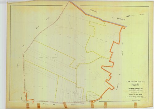Crespières - Plans du cadastre remembré