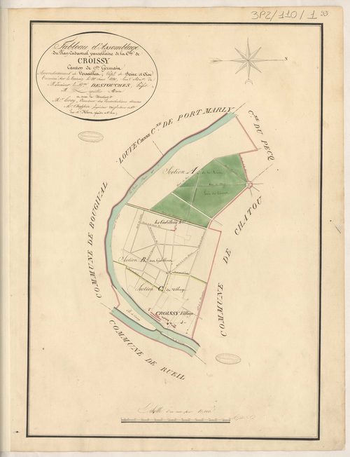 Croissy-sur-Seine - Plans de la Préfecture de Seine-et-Oise