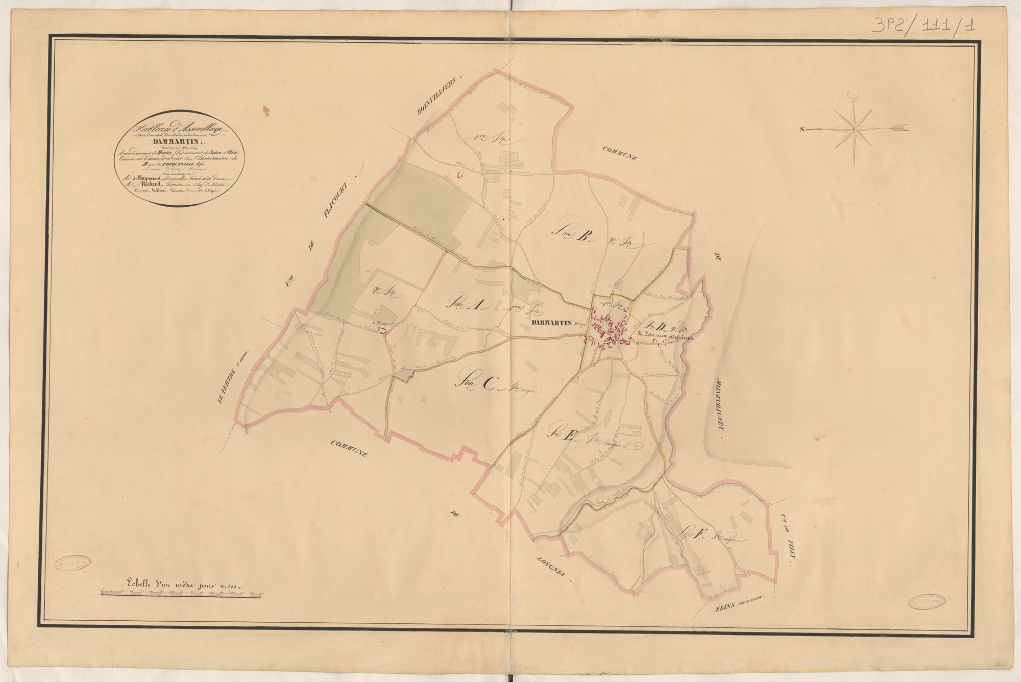 Dammartin-en-Serve - Plans de la Préfecture de Seine-et-Oise