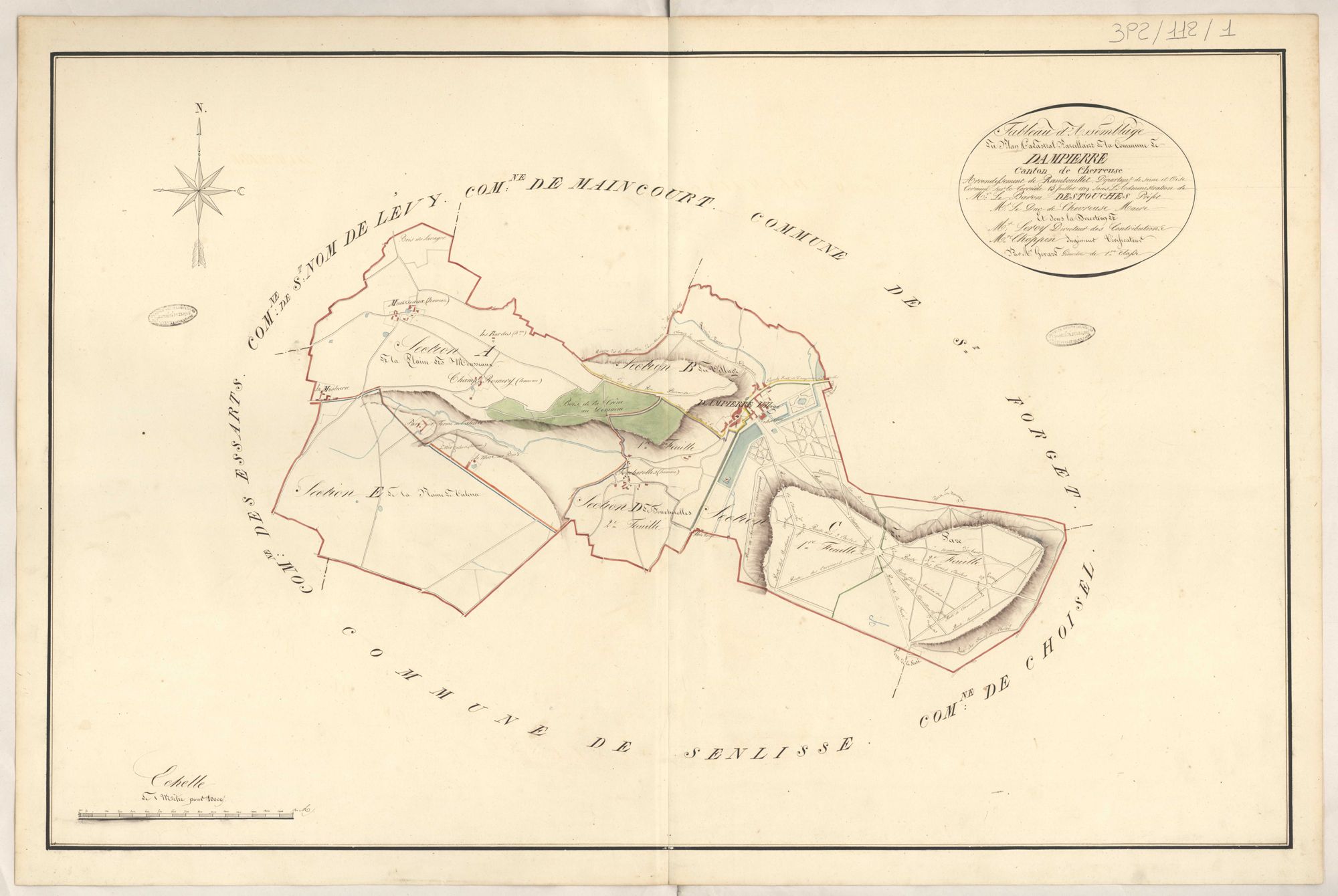 Dampierre-en-Yvelines - Plans de la Préfecture de Seine-et-Oise