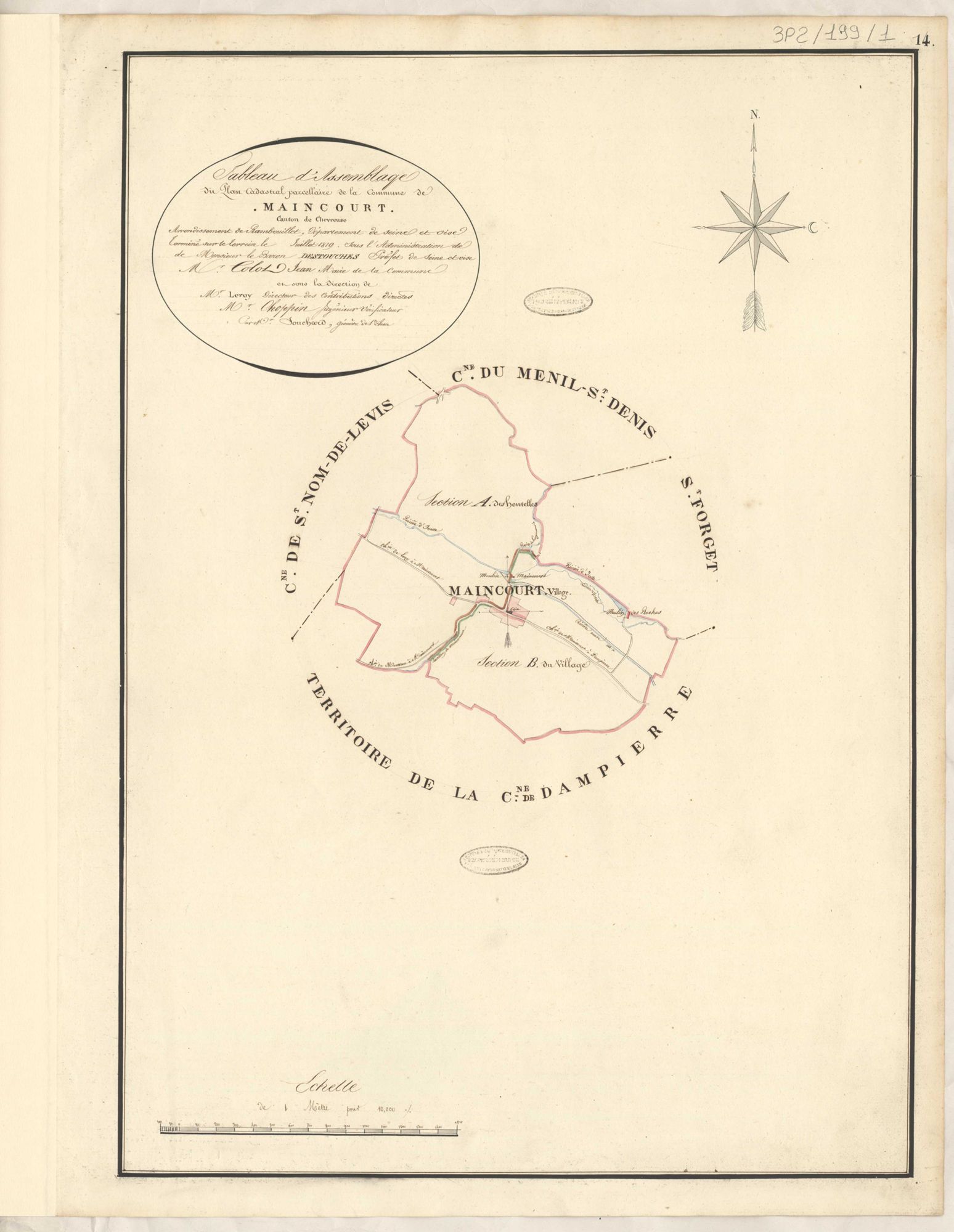 Dampierre-en-Yvelines - Plans de la Préfecture de Seine-et-Oise