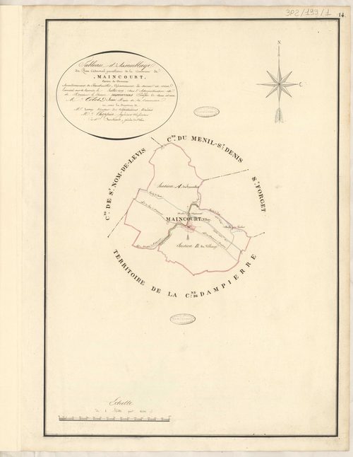 Dampierre-en-Yvelines - Plans de la Préfecture de Seine-et-Oise