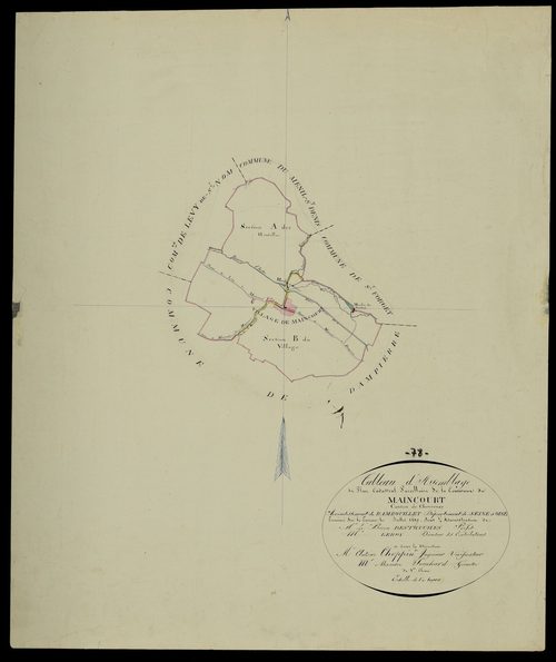Dampierre-en-Yvelines - Plans de l’Administration du cadastre