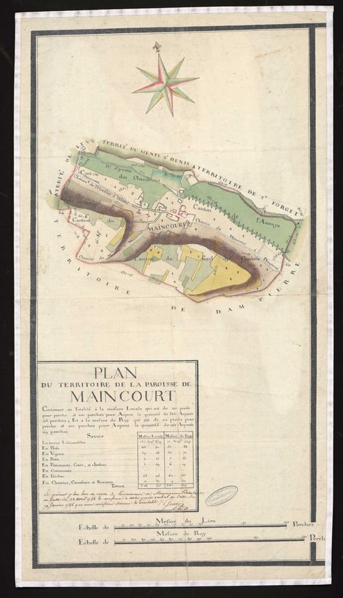 Dampierre-en-Yvelines - Plan d'intendance de la paroisse de Dampierre-en-Yvelines
