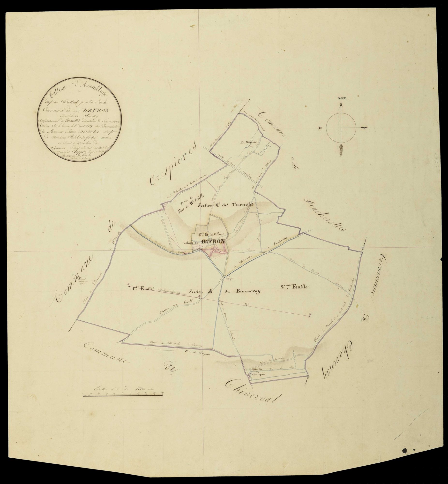 Davron - Plans de l’Administration du cadastre