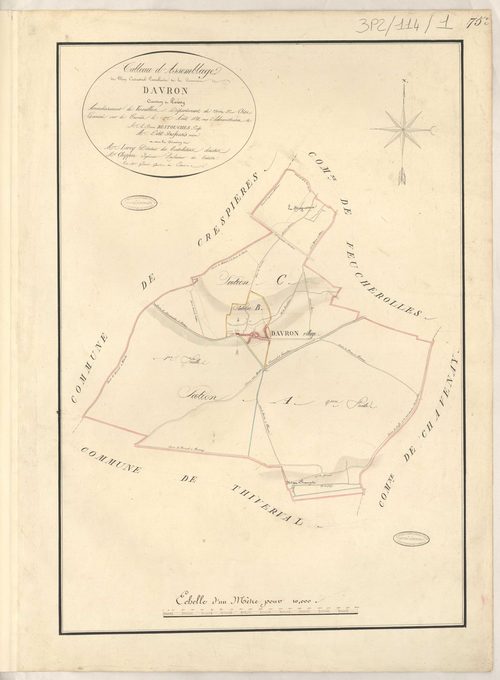 Davron - Plans de la Préfecture de Seine-et-Oise