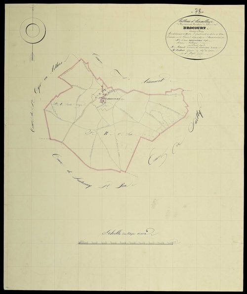 Drocourt - Plans de l’Administration du cadastre