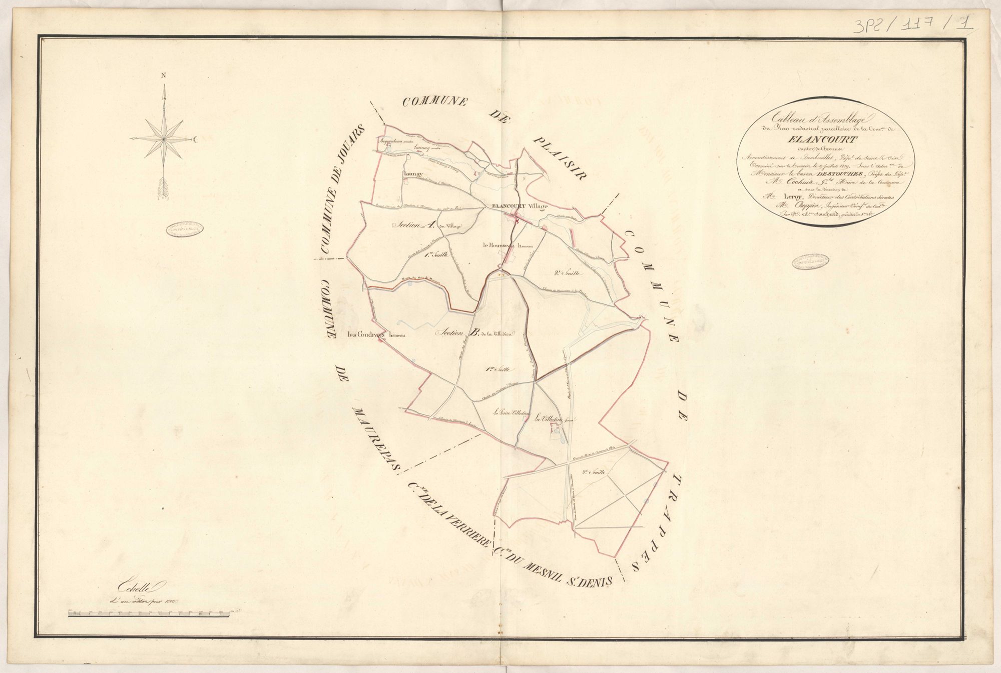 Élancourt - Plans de la Préfecture de Seine-et-Oise