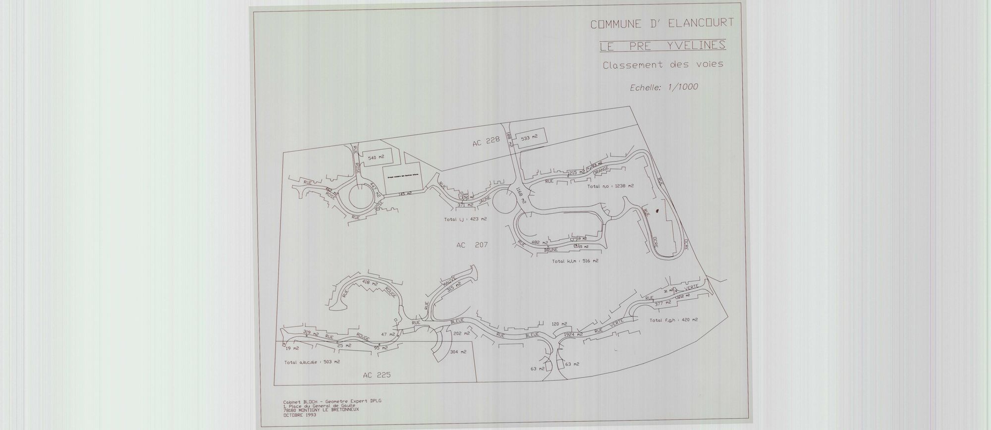 Élancourt - Plans du cadastre révisé