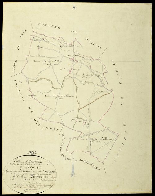 Élancourt - Plans de l’Administration du cadastre