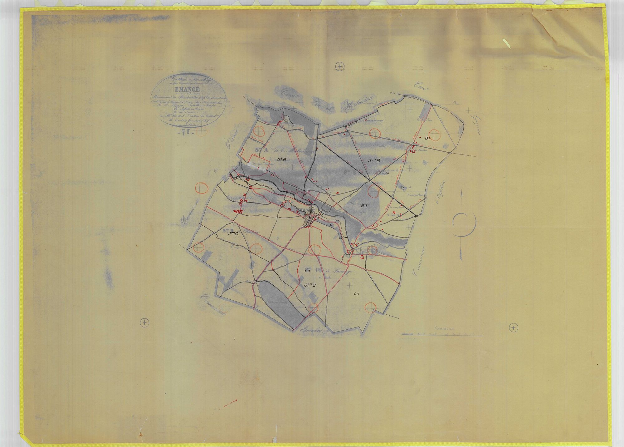 Émancé - Plans du cadastre rénové