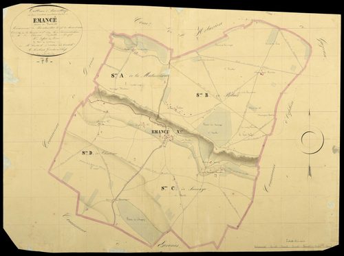 Émancé - Plans de l’Administration du cadastre