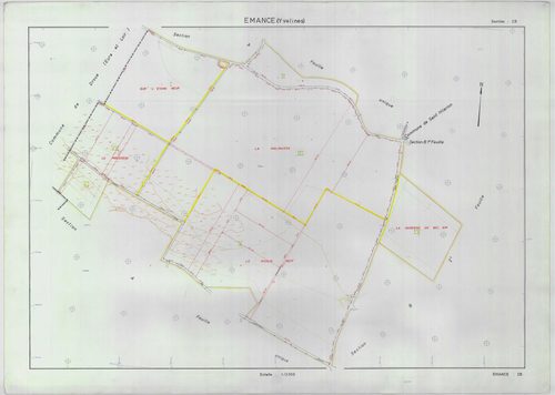 Émancé - Plans du cadastre remembré