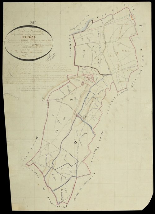Épône - Plans de l’Administration du cadastre