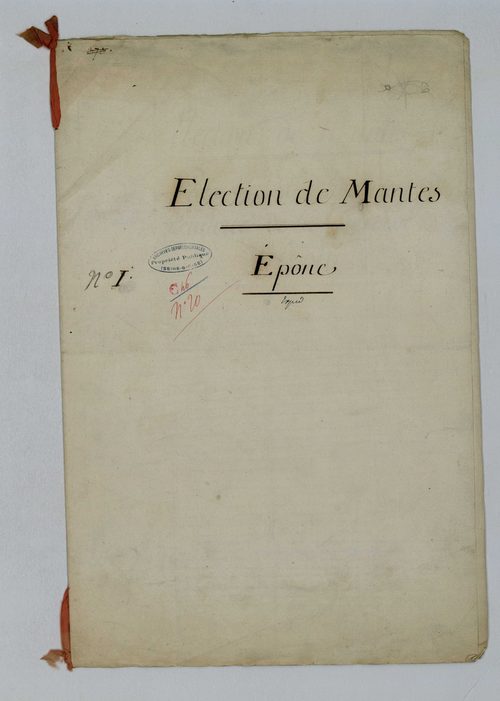 Épône - Procès-verbal d'arpentage du territoire de la paroisse d'Epône