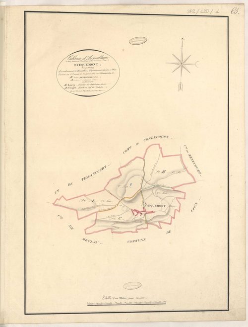 Évecquemont - Plans de la Préfecture de Seine-et-Oise