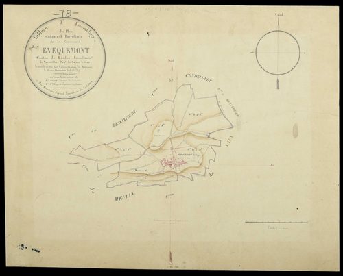 Évecquemont - Plans de l’Administration du cadastre