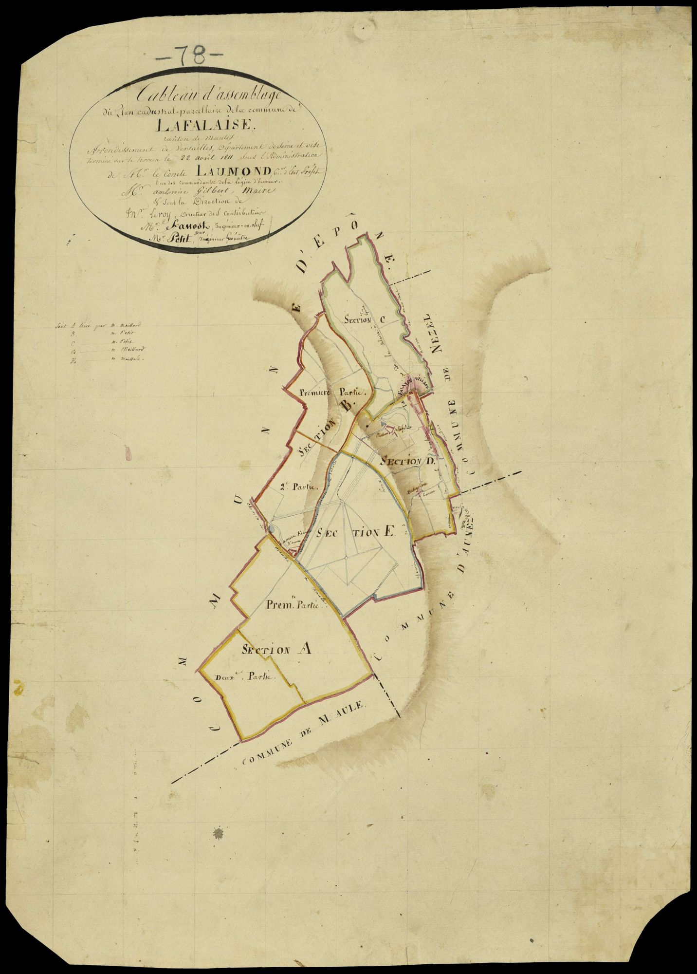 La Falaise - Plans de l’Administration du cadastre